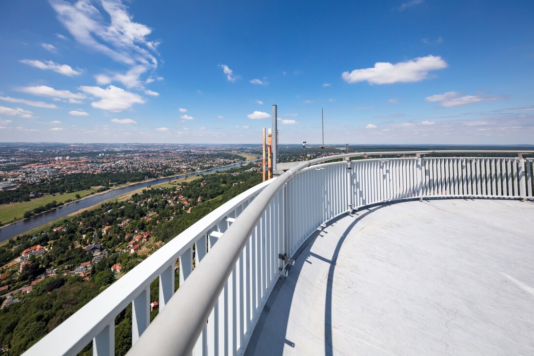 Der Dresdener Fernsehturm - Ein bedeutendes Wahrzeichen für Dresden und ein wichtiger Funkstandort für die Deutsche Funkturm.