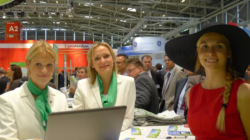 Sächsische Botschafterinnen mit viel Charme: die Messehostessen