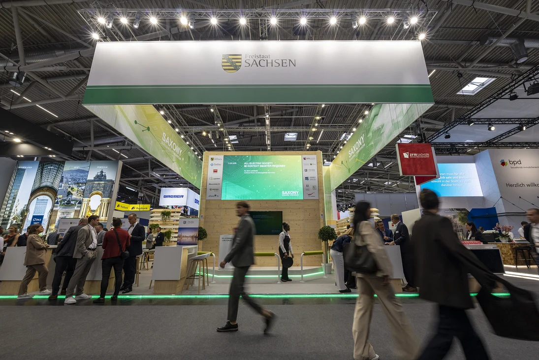 Sächsischer Gemeinschaftsstand auf der Expo Real 2025